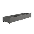 Donco Donco PD-505DG Dual Underbed Drawers; Dark Grey PD_505DG